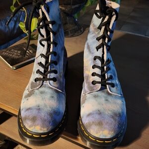 Dr. Martens women's 1460 Pascal tie dye leather boots sz 9